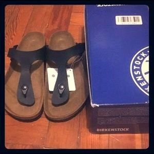 *BRAND NEW* Gizeh Birkenstock black size 6